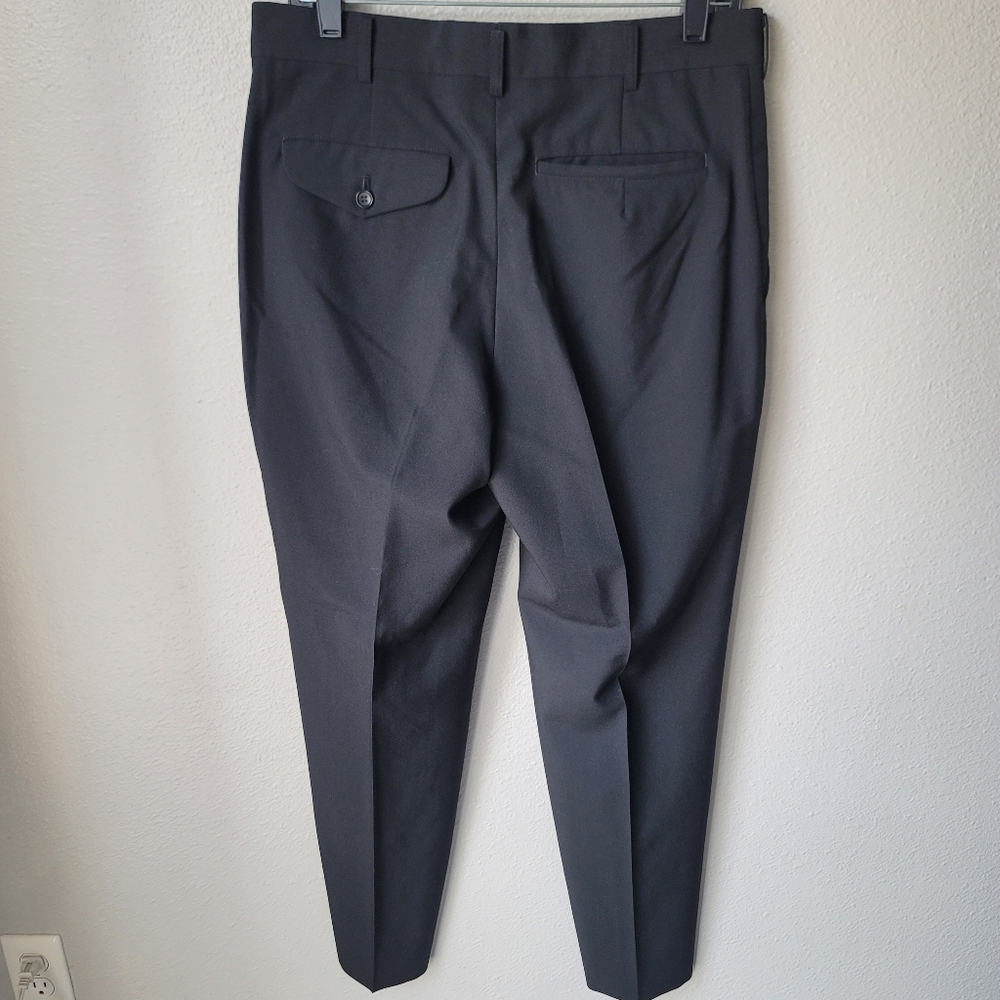 Comme des Garcons Straight Leg Wool Trousers Size Medium Color Black - Picture 8 of 11